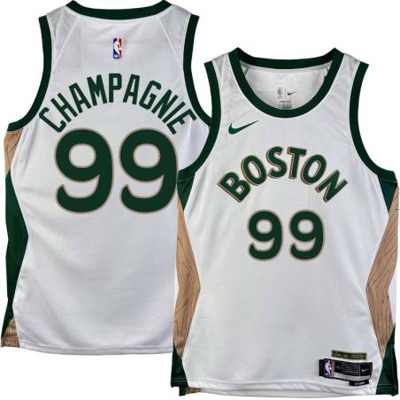 Celtics #99 Justin Champagnie 2023-2024 City Edition Jersey