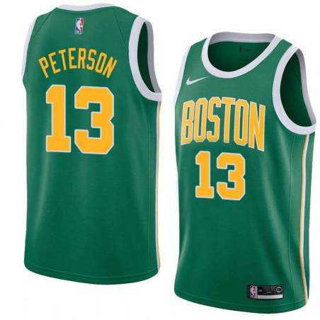 Boston Celtics #13 Drew Peterson Green Gold 2018-2019 Earned Jersey